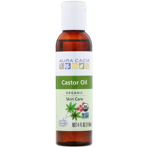 Aura Cacia, Organic, Skin Care, Castor Oil, 4 fl oz (118 ml) فوائد