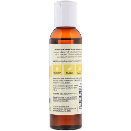 Aura Cacia, Skin Care Oil, Comforting Avocado, 4 fl oz (118 ml):زي,ت الناقل, الزي,ت العطرية