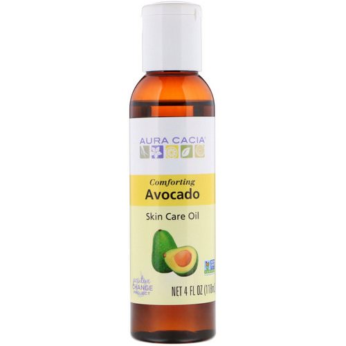 Aura Cacia, Skin Care Oil, Comforting Avocado, 4 fl oz (118 ml) فوائد