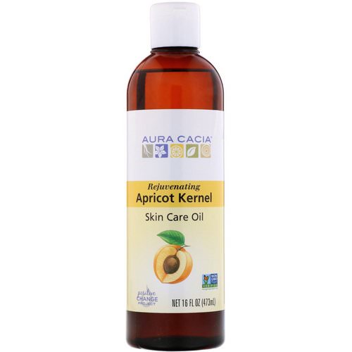 Aura Cacia, Skin Care Oil, Rejuvenating Apricot Kernel, 16 fl oz (473 ml) فوائد
