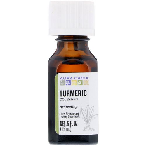 Aura Cacia, Turmeric, CO2 Extract, .5 fl oz (15 ml) فوائد