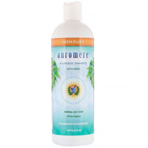 Auromere, Ayurvedic Shampoo with Neem, Neem Plus 5, 16 fl oz (473 ml) فوائد