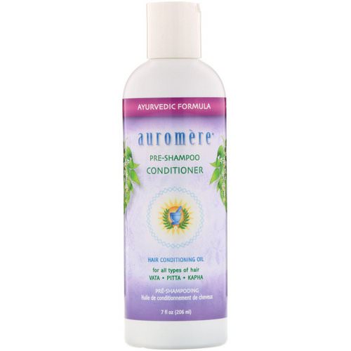 Auromere, Pre-Shampoo Conditioner, Hair Conditioning Oil, 7 fl oz (206 ml) فوائد