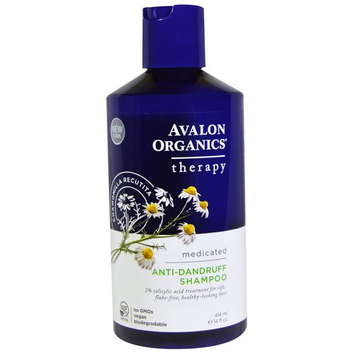 Avalon Organics, Anti-Dandruff Shampoo, Chamomilla Recutita, 14 fl oz (414 ml) فوائد