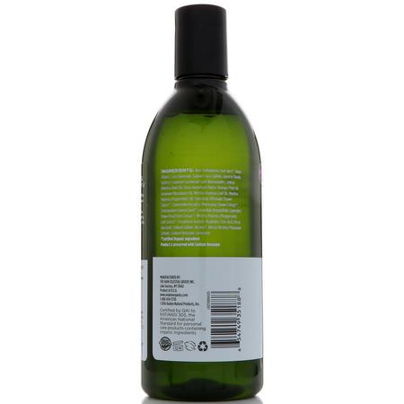 Avalon Organics, Bath & Shower Gel, Revitalizing Peppermint, 12 fl oz (355 ml):جل الاستحمام, غس,ل الجسم