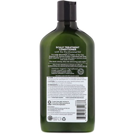 Avalon Organics, Conditioner, Scalp Treatment, Tea Tree, 11 oz (312 g):فر,ة الرأس ,العناية بالشعر