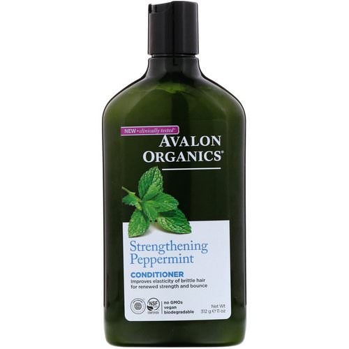 Avalon Organics, Conditioner, Strengthening Peppermint, 11 fl oz (312 ml) فوائد