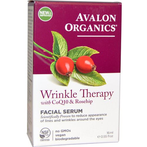 Avalon Organics, CoQ10 & Rosehip Wrinkle Therapy, .55 fl oz (16 ml) فوائد