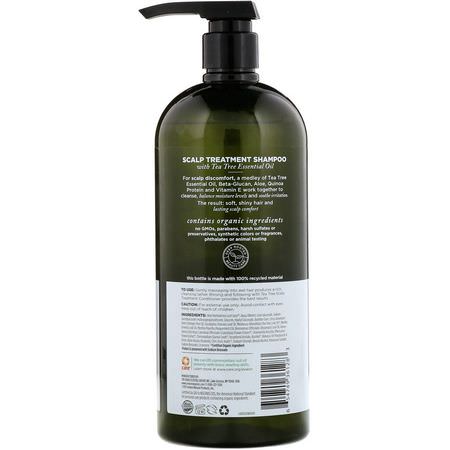 Avalon Organics, Shampoo, Scalp Treatment, Tea Tree, 32 fl oz (946 ml):فر,ة الرأس ,العناية بالشعر