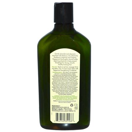 Avalon Organics, Shampoo, Strengthening, Peppermint, 11 fl oz (325 ml):شامب, العناية بالشعر
