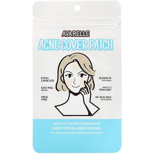 Avarelle, Acne Cover Patch, 8 Extra Large Patches فوائد