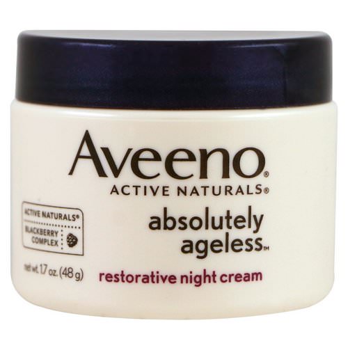 Aveeno, Absolutely Ageless, Restorative Night Cream, 1.7 oz (48 g) فوائد