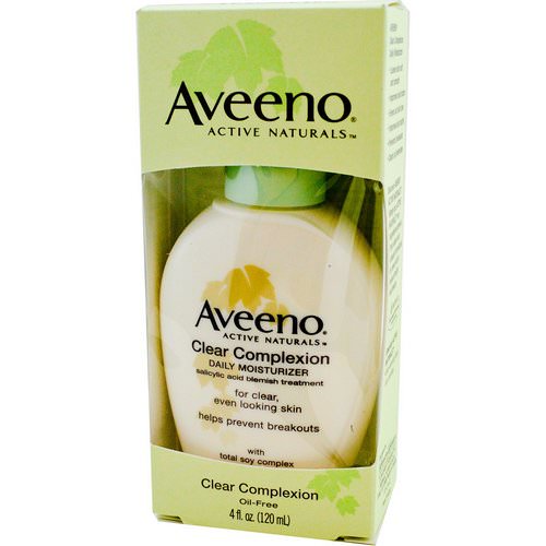 Aveeno, Active Naturals, Clear Complexion, Daily Moisturizer, 4 fl oz (120 ml) فوائد