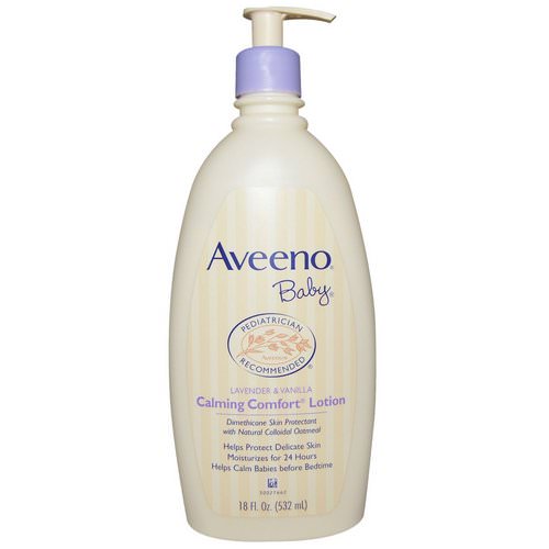 Aveeno, Baby, Calming Comfort Lotion, Lavender & Vanilla, 18 fl oz (532 ml) فوائد
