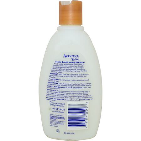 Aveeno, Baby, Gentle Conditioning Shampoo, Lightly Scented, 12 fl oz (354 ml):شامب, عناية بالشعر