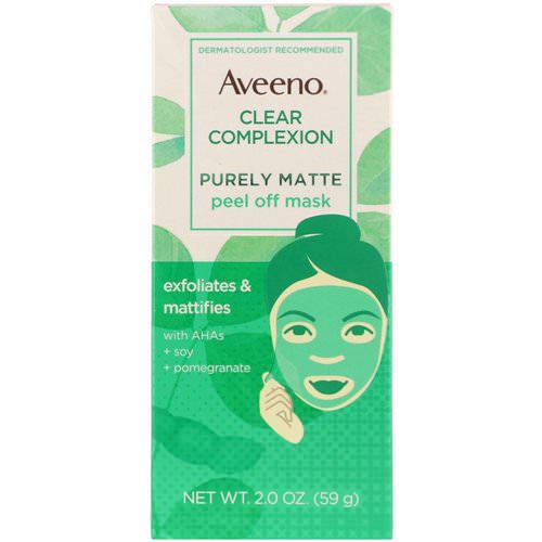 Aveeno, Clear Complexion, Purely Matte Peel Off Mask, 2.0 oz (59 g) فوائد
