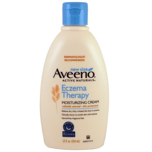 Aveeno, Eczema Therapy, Moisturizing Cream, 12 fl oz (354 ml) فوائد