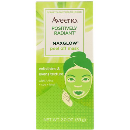 Aveeno, Positively Radiant, MaxGlow Peel Off Mask, 2 oz (59 g) فوائد