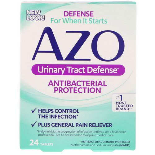 Azo, Urinary Tract Defense, Antibacterial Protection, 24 Tablets فوائد