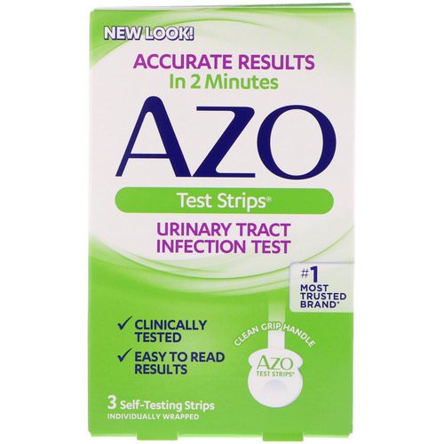 Azo, Urinary Tract Infection Test Strips, 3 Self-Testing Strips فوائد