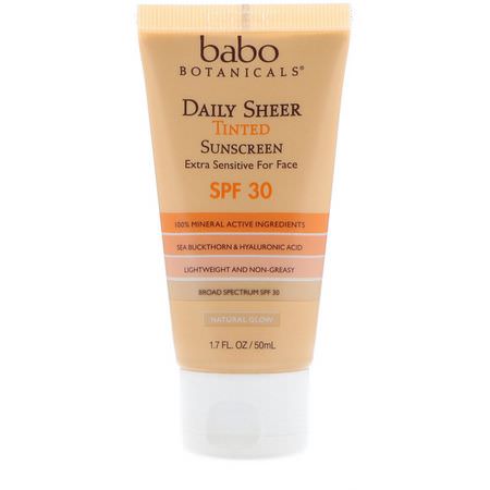 Babo Botanicals Face Sunscreen - ,اقية من الشمس لل,جه, حمام