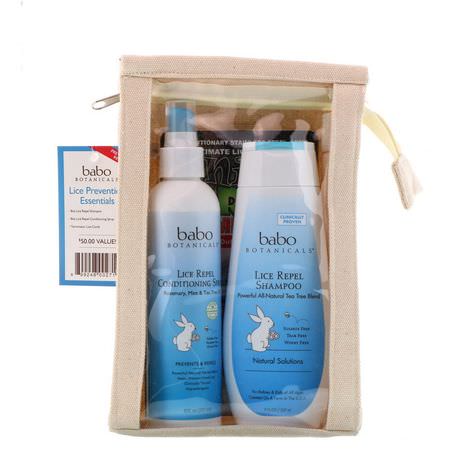 Babo Botanicals, Lice Prevention Essentials Gift Set, 2 Pieces Plus Nit:مجم,عات الهدايا,ال,قاية من القمل