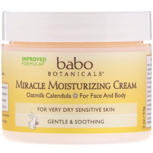 Babo Botanicals, Miracle Moisturizing Cream, 2 oz (57 g) فوائد