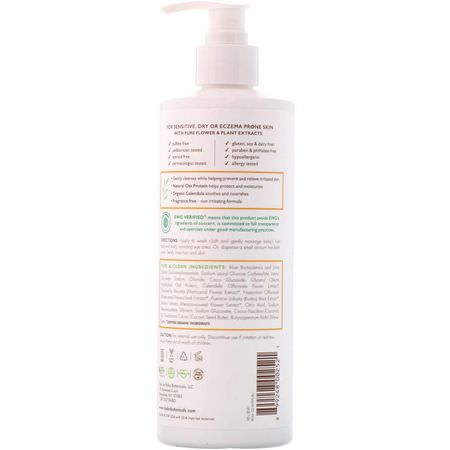 Babo Botanicals, Sensitive Baby, Shampoo & Wash, Fragrance Free, 16 fl oz (473 ml):جل الاستحمام, غس,ل جسم الطفل