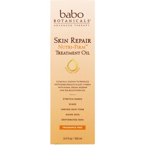 Babo Botanicals, Skin Repair, Nutri-Firm, Treatment Oil, 3.4 fl oz (100 ml) فوائد