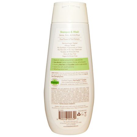 Babo Botanicals, Swim & Sport Shampoo & Wash, with Soothing Cucumber & Aloe Vera, 8 fl oz (237 ml):جل الاستحمام, الدش