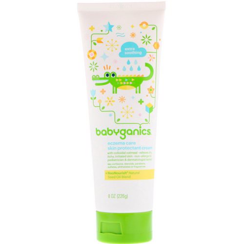 BabyGanics, Eczema Care, Skin Protectant Cream, 8 oz (226 g) فوائد