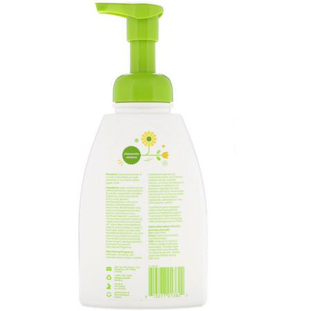 BabyGanics, Shampoo + Body Wash, Chamomile Verbena, 16 fl oz (473 ml):جل الاستحمام, غس,ل جسم الطفل