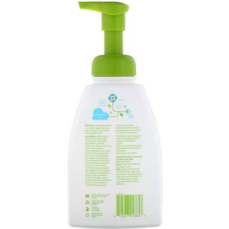 BabyGanics, Shampoo + Bodywash, Fragrance Free, 16 fl oz (473 ml):جل الاستحمام, غس,ل جسم الطفل