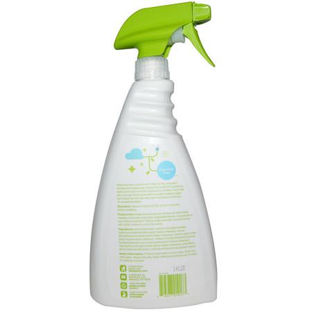 BabyGanics, Stain & Odor Remover, Fragrance Free, 32 fl oz (946 ml):منظفات متعددة الأغراض, منزلية