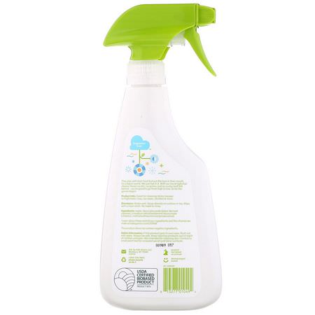 BabyGanics, Toy & Highchair Cleaner, Fragrance Free, 17 fl oz (502 ml):منظفات متعددة الأغراض, منزلية