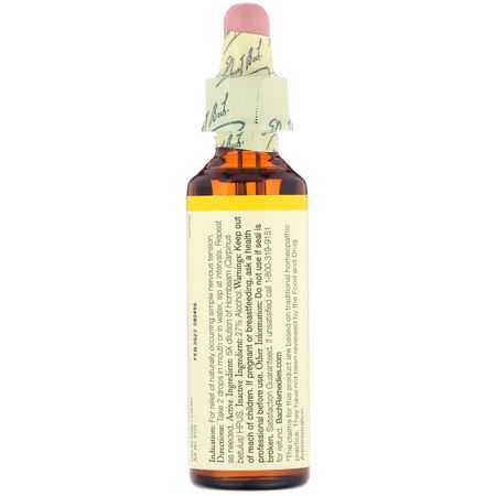 Bach, Original Flower Remedies, Hornbeam, 0.7 fl oz (20 ml):المعالجة المثلية, الزهرة