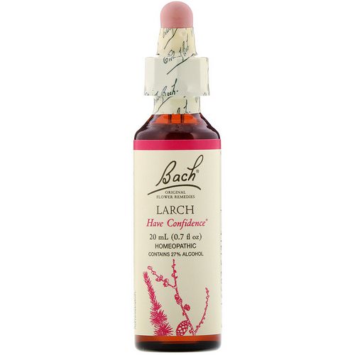 Bach, Original Flower Remedies, Larch, 0.7 fl oz (20 ml) فوائد