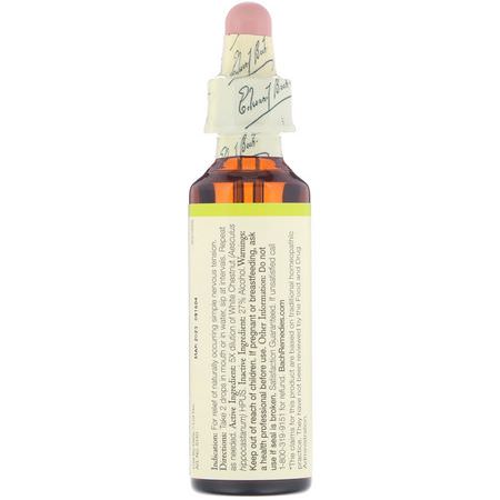 Bach, Original Flower Remedies, White Chestnut, 0.7 fl oz (20 ml):المعالجة المثلية, الزهرة
