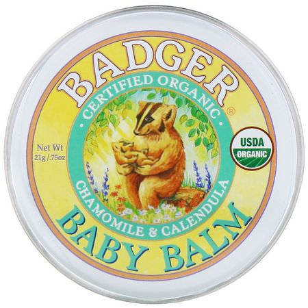 Badger Company Diaper Rash Treatments - علاجات طفح الحفاضات, الحفاضات, الأطفال, الطفل