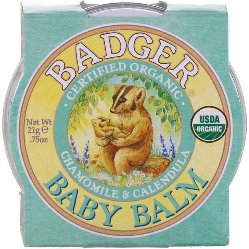 Badger Company, Baby Balm, Chamomile & Calendula, .75 oz (21 g) فوائد