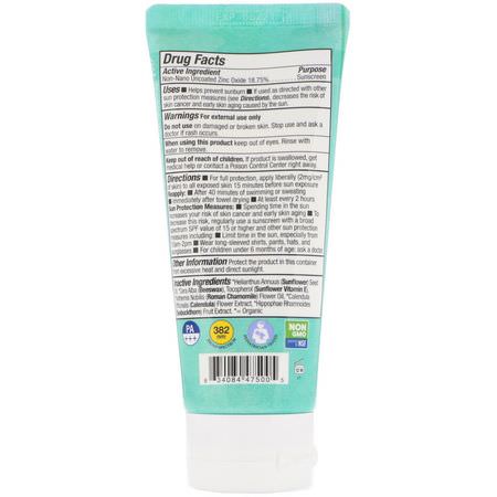 Badger Company, Baby Sunscreen Cream, SPF 30 PA+++, Chamomile & Calendula, 2.9 fl oz (87 ml):Body Sunscreen