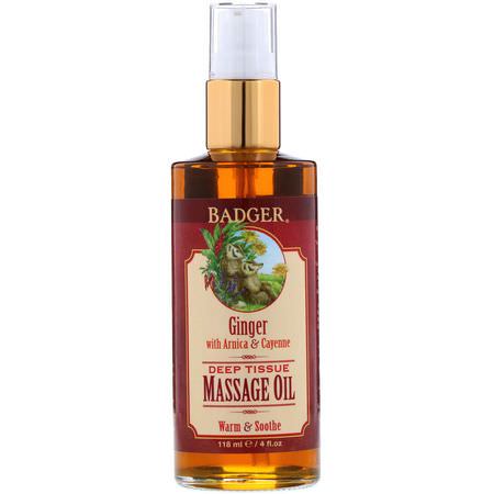 Badger Company Body Massage Oil Blends - زيت التدليك,زي,ت التدليك,الجسم,الحمام