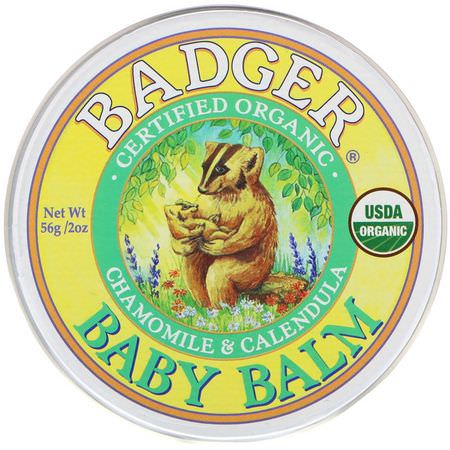 Badger Company Diaper Rash Treatments - علاجات طفح الحفاضات, الحفاضات, الأطفال, الطفل