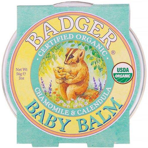 Badger Company, Organic, Baby Balm, Chamomile & Calendula, 2 oz (56 g) فوائد