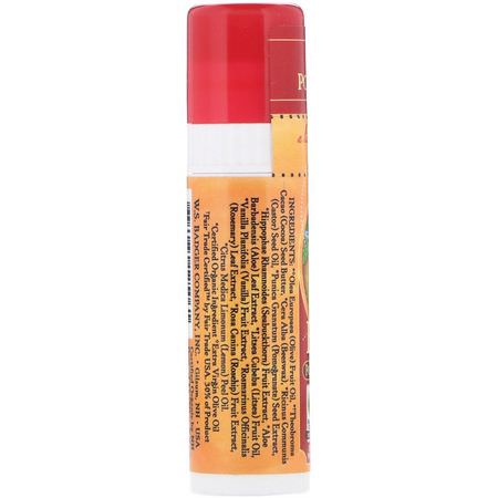 Badger Company, Organic, Cocoa Butter Lip Balm, Poetic Pomegranate, .25 oz (7 g):مرطب الشفاه, العناية بالشفاه