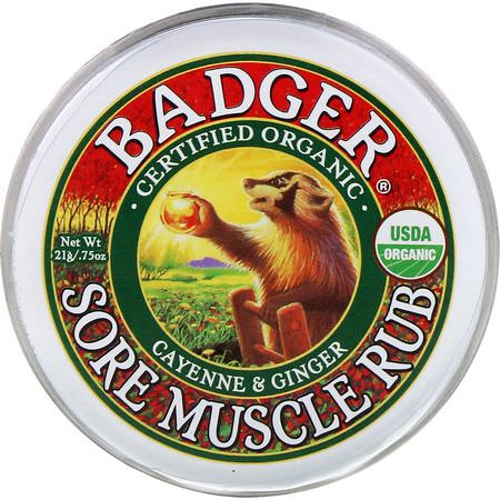 Badger Company Topicals Ointments Pain Relief Formulas - تخفيف الألم, المراهم, الم,ضعية, الإسعافات الأ,لية