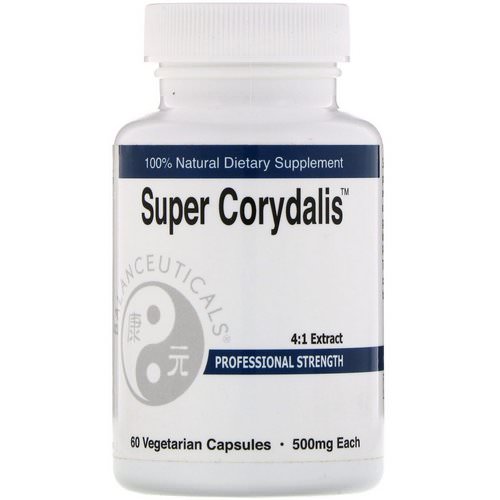 Balanceuticals, Super Corydalis, Professional Strength, 500 mg, 60 Vegetarian Capsules فوائد