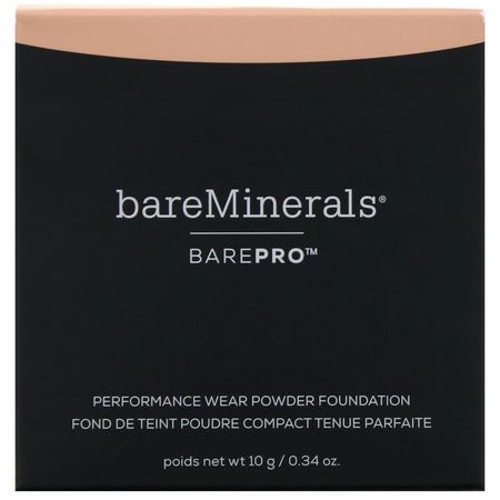 Bare Minerals, BAREPRO, Performance Wear Powder Foundation, Light Natural 09, 0.34 oz (10 g):Foundation, وجه