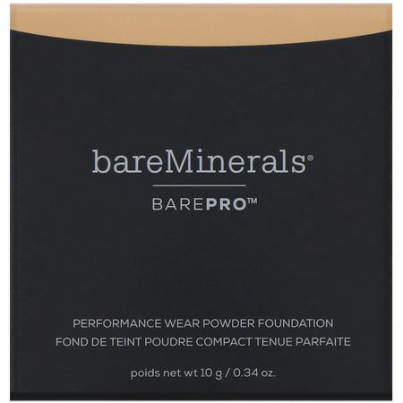 Bare Minerals, BAREPRO, Performance Wear Powder Foundation, Sandalwood 15, 0.34 oz (10 g):Foundation, وجه