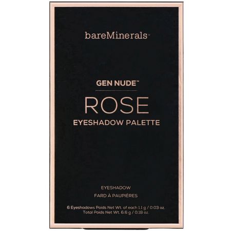 Bare Minerals, GEN NUDE, Eyeshadow Palette, Rose, 0.18 oz (6.6 g):ميك أب ميك أب, ظل المكياج